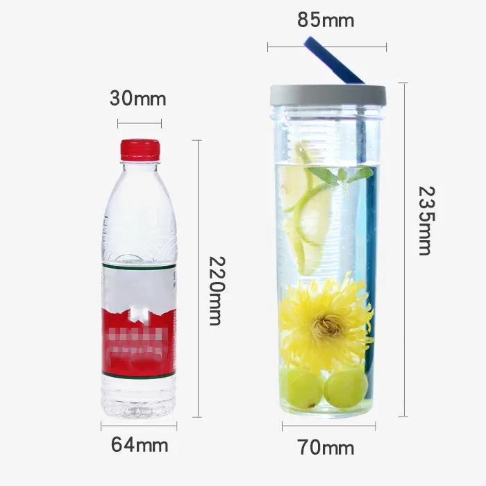 Portable Fruit Infuser Sports Water Bottle